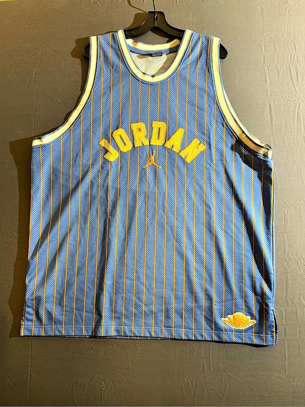 Vintage Jordan Carmelo Anthony 15 Jersey XXL Blue Pinstripe 20th Anniversary